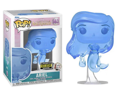 The Little Mermaid Ariel w Bag Blue Translucent Exclusive Funko Pop