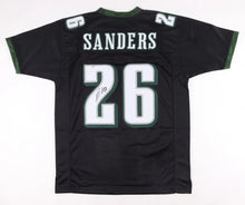 Load image into Gallery viewer, Miles Sanders Philadelphia Eagles NFL Signed Black Jersey (JSA)