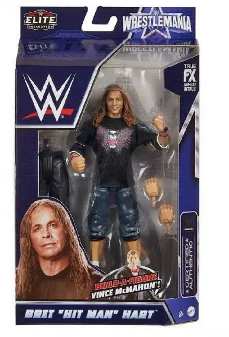 Bret The Hitman Hart - WWE Elite Wrestlemania 38 Action Figure