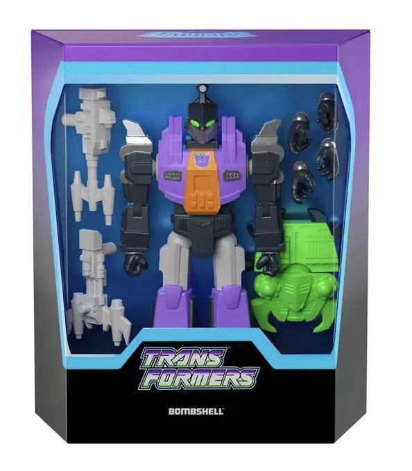 Transformers Ultimates Bombshell Afig Wave 1 90s Euro Master Figure Super7