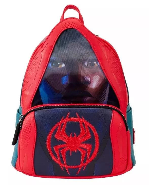 Loungefly Marvel Spiderverse Miles Morales Hoody Cosplay Mini Backpack
