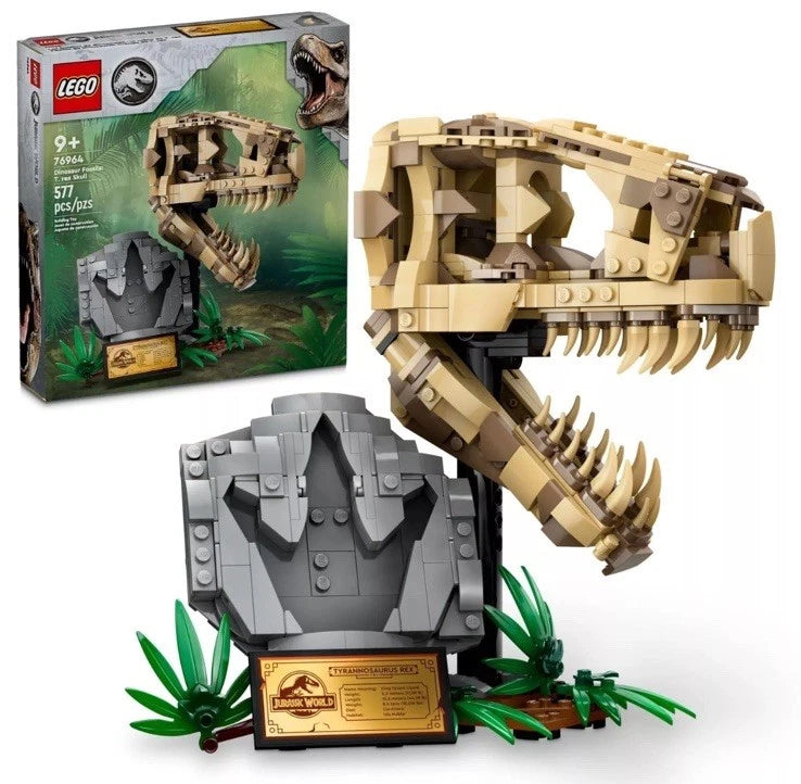 LEGO Jurassic World Dinosaur Fossils: T. Rex Skull (76964) Building Set Toy