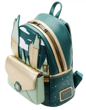 Load image into Gallery viewer, Harry Potter Golden Hogwarts Castle Mini Backpack by Loungefly Gold