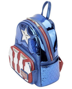 Marvel Comics Captain America Costume Loungefly Backpack Bag