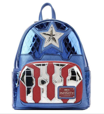 Marvel Comics Captain America Costume Loungefly Backpack Bag