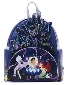 The Little Mermaid Ursula Lair Glow in the Dark Loungefly Backpack Bag
