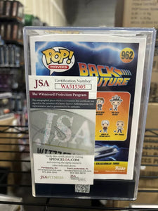 Michael j fox signed Marty In Future Outfit funko pop with coa graded