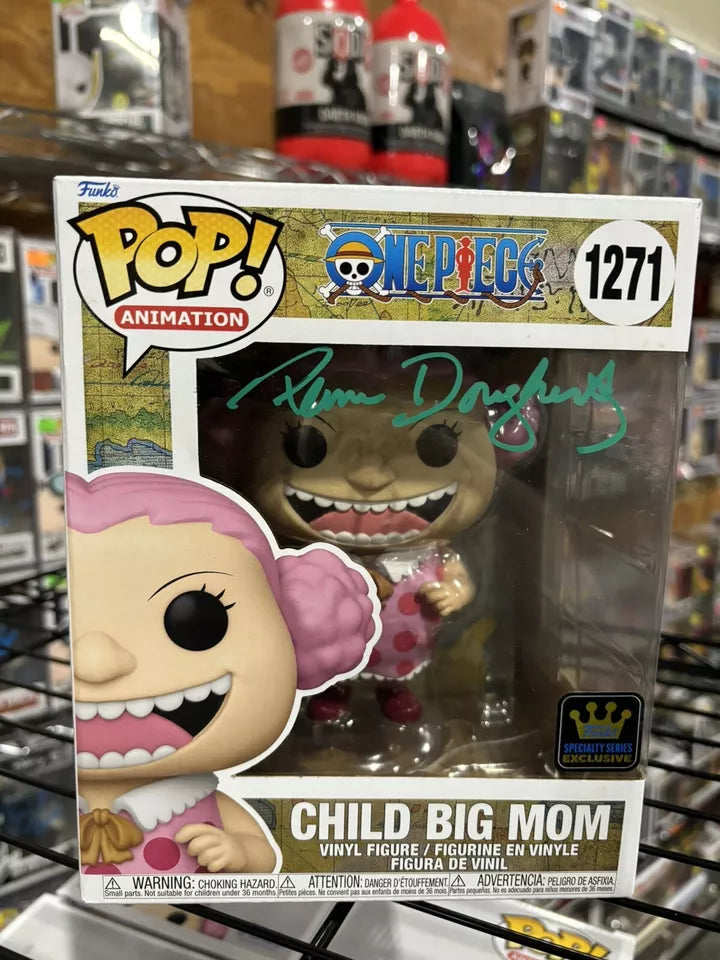 Pam Dougherty signed child big mom one piece funko pop With COA