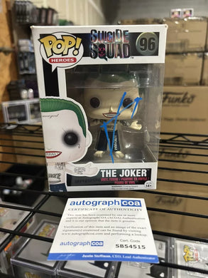 Jared Leto signed joker funko pop with coa