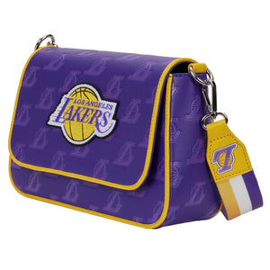 LF NBA LA LAKERS DEBOSSED LOGO CROSS BODY BAG