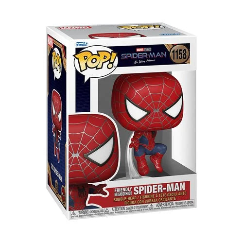 Spider-Man: No Way Home Friendly Neighborhood Spider-Man Leaping Pop! Vinyl Figure