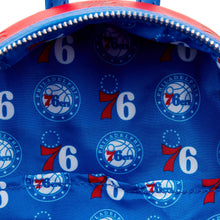 Load image into Gallery viewer, LF NBA PHILLY 76ERS DEBOSSED LOGO MINI BACKPACK