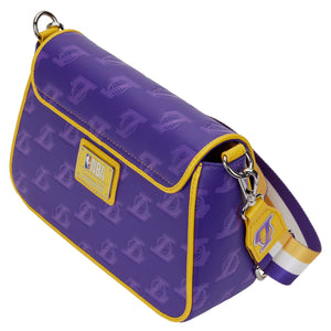 LF NBA LA LAKERS DEBOSSED LOGO CROSS BODY BAG