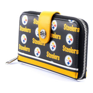 NFL PITTSBURGH STEELERS LOGO ALLOVER PRINT BIFOLD WALLET