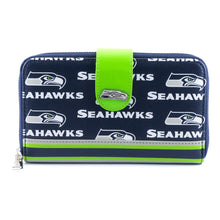 Load image into Gallery viewer, NFL SEATTLE SEAHAWKS LOGO ALLOVER PRINT BIFOLD WALLET