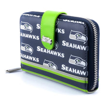 Load image into Gallery viewer, NFL SEATTLE SEAHAWKS LOGO ALLOVER PRINT BIFOLD WALLET