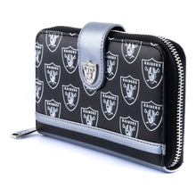 Load image into Gallery viewer, NFL LAS VEGAS RAIDERS LOGO ALLOVER PRINT BIFOLD WALLET