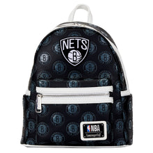 Load image into Gallery viewer, LF NBA BROOKLYN NETS DEBOSSED LOGO MINI BACKPACK