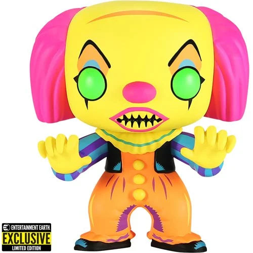 PREORDER Estimated January - IT Pennywise Black Light Pop! Vinyl Figure - Entertainment Earth Exclusive