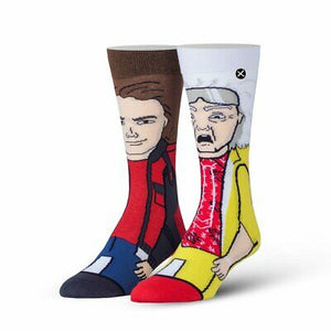 Odd Sox Back To The Future Part 2 Socks - Red/Yellow