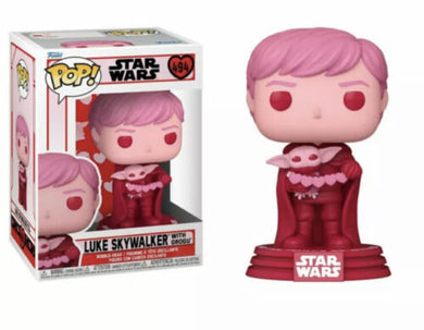 Funko POP! Star Wars Valentine's Day LUKE SKYWALKER WITH GROGU