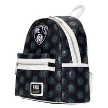 Load image into Gallery viewer, LF NBA BROOKLYN NETS DEBOSSED LOGO MINI BACKPACK